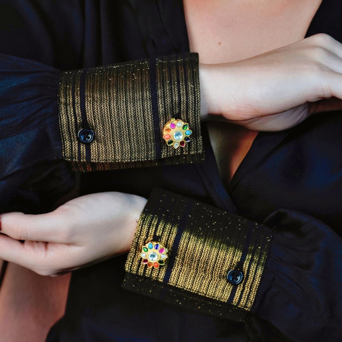 Bahaar Button Cover - Nashira Barkat collection