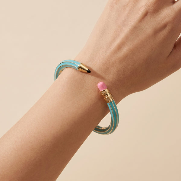 Artist's Muse Bangle bracelet by Nashira, shown close up (image 6 of 8)