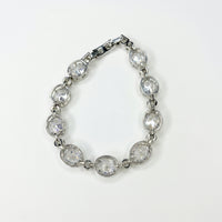Silver Halo Bracelet bracelet by Nashira, shown close up