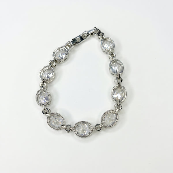 Silver Halo Bracelet bracelet by Nashira, shown close up