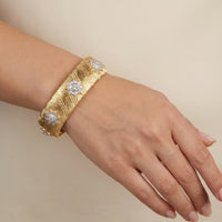 Celestial Bloom Cuff - Stainless Steel bracelet by Nashira