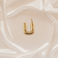 Alphabet Charm - U - Stainless Steel pendant by Nashira