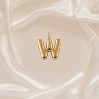 Alphabet Charm - W - Stainless Steel pendant by Nashira