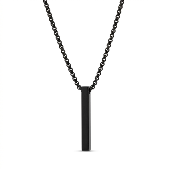 Edge Bar Pendant necklace by Nashira, styled