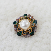 Celest Pearl Brooch brooch by Nashira, shown close up