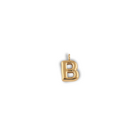 Alphabet Charm - B pendant by Nashira, shown close up