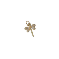 The Tiny Dragonfly Charm charm by Nashira, shown close up