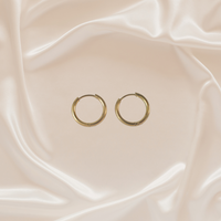 Classic DIY Hoops - Gold - Stainless Steel earrings by Nashira
