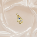 The Dainty Studded Hamsa Charm