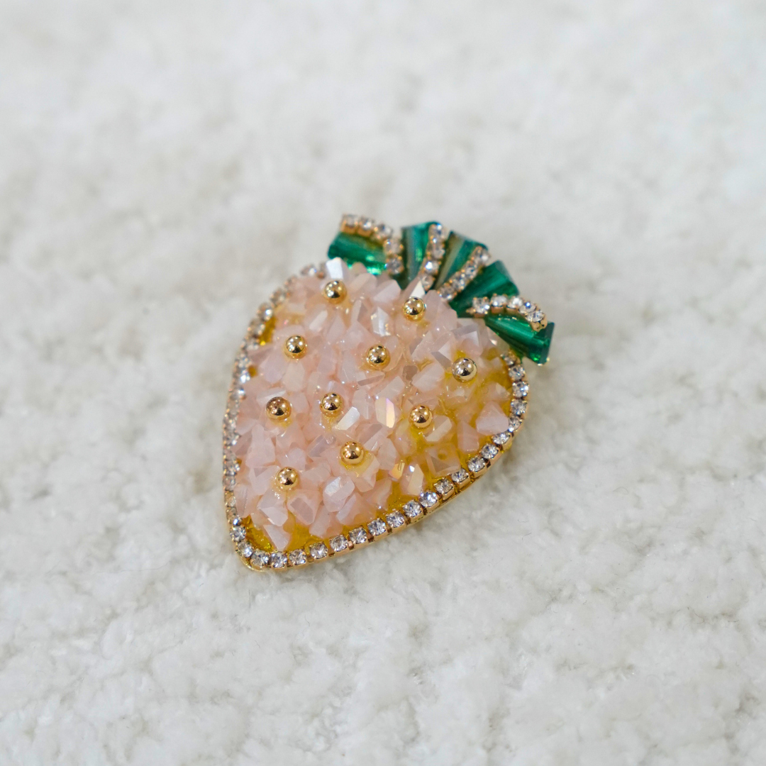 Golden Berry Brooch brooch by Nashira, shown close up