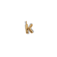 Alphabet Charm - K pendant by Nashira, shown close up