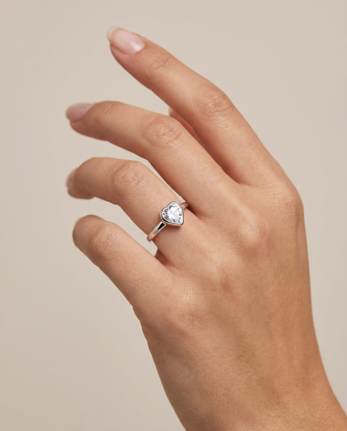 Tear Drop Silver Ring - Stainless Steel ring by Nashira