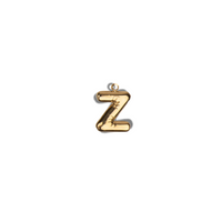 Alphabet Charm - Z pendant by Nashira, shown close up