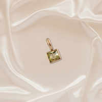 Birthstone Charm - August - Stainless Steel pendant by Nashira