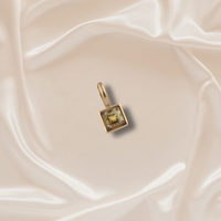 Birthstone Charm - November - Stainless Steel pendant by Nashira
