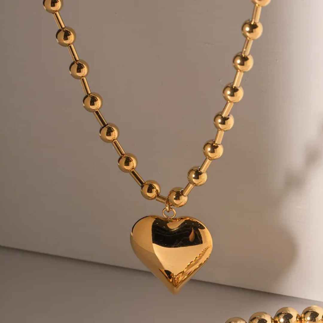 Golden Hour Necklace by Nashira, stainless steel necklace