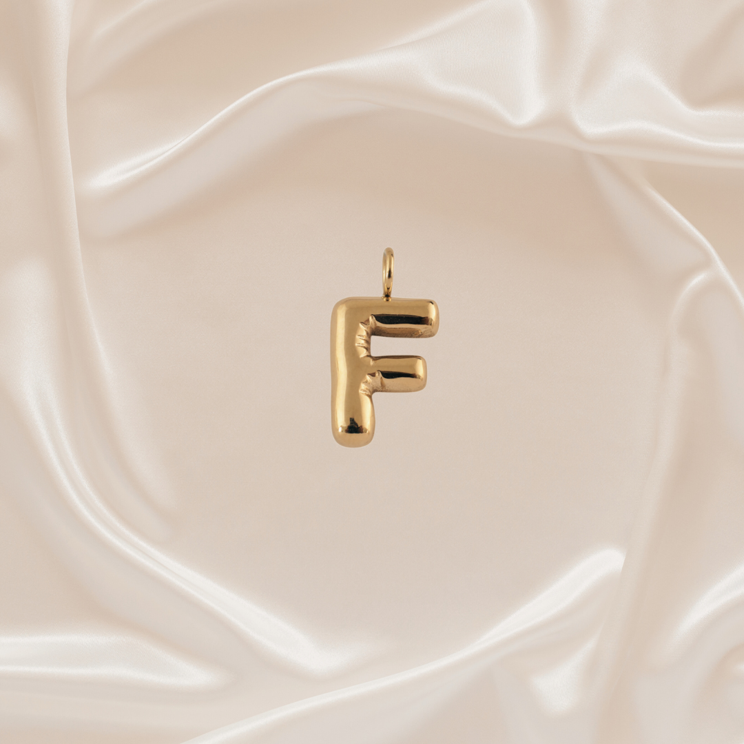Alphabet Charm - F - Stainless Steel pendant by Nashira