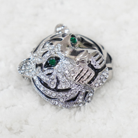 Tiger Brooch - Silver