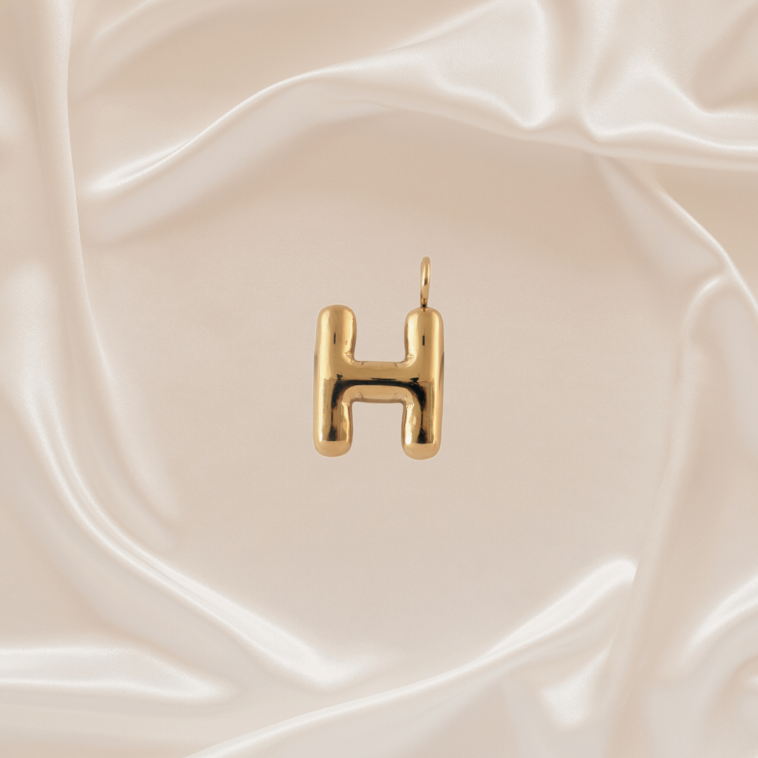 Alphabet Charm - H - Stainless Steel pendant by Nashira
