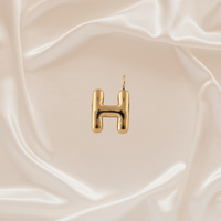 Alphabet Charm - H - Stainless Steel pendant by Nashira