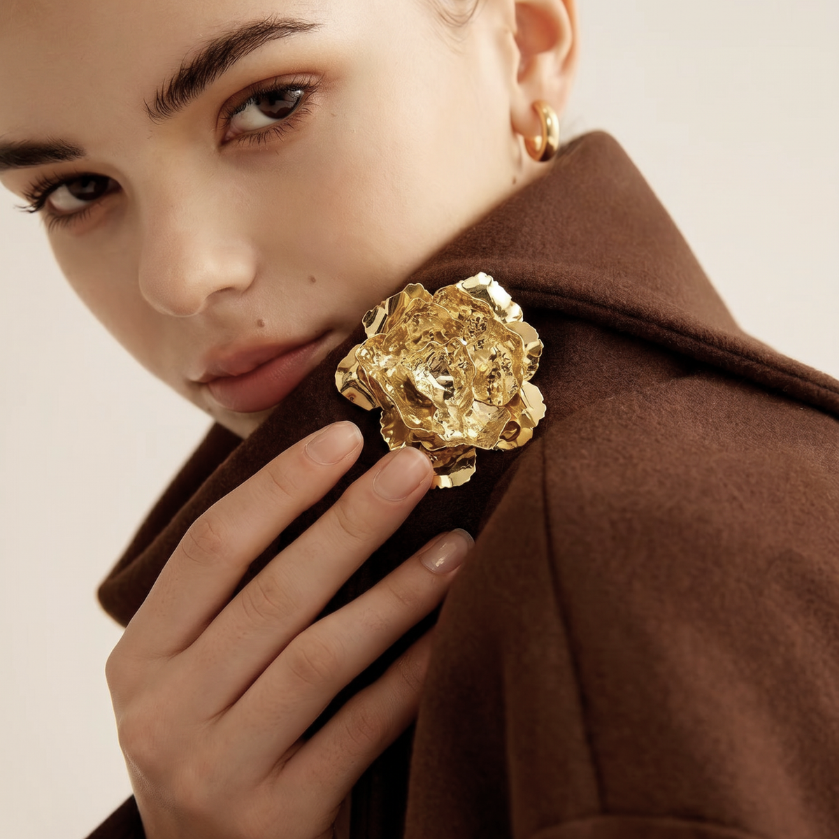 The Golden Bloom Brooch - brooch by Nashira