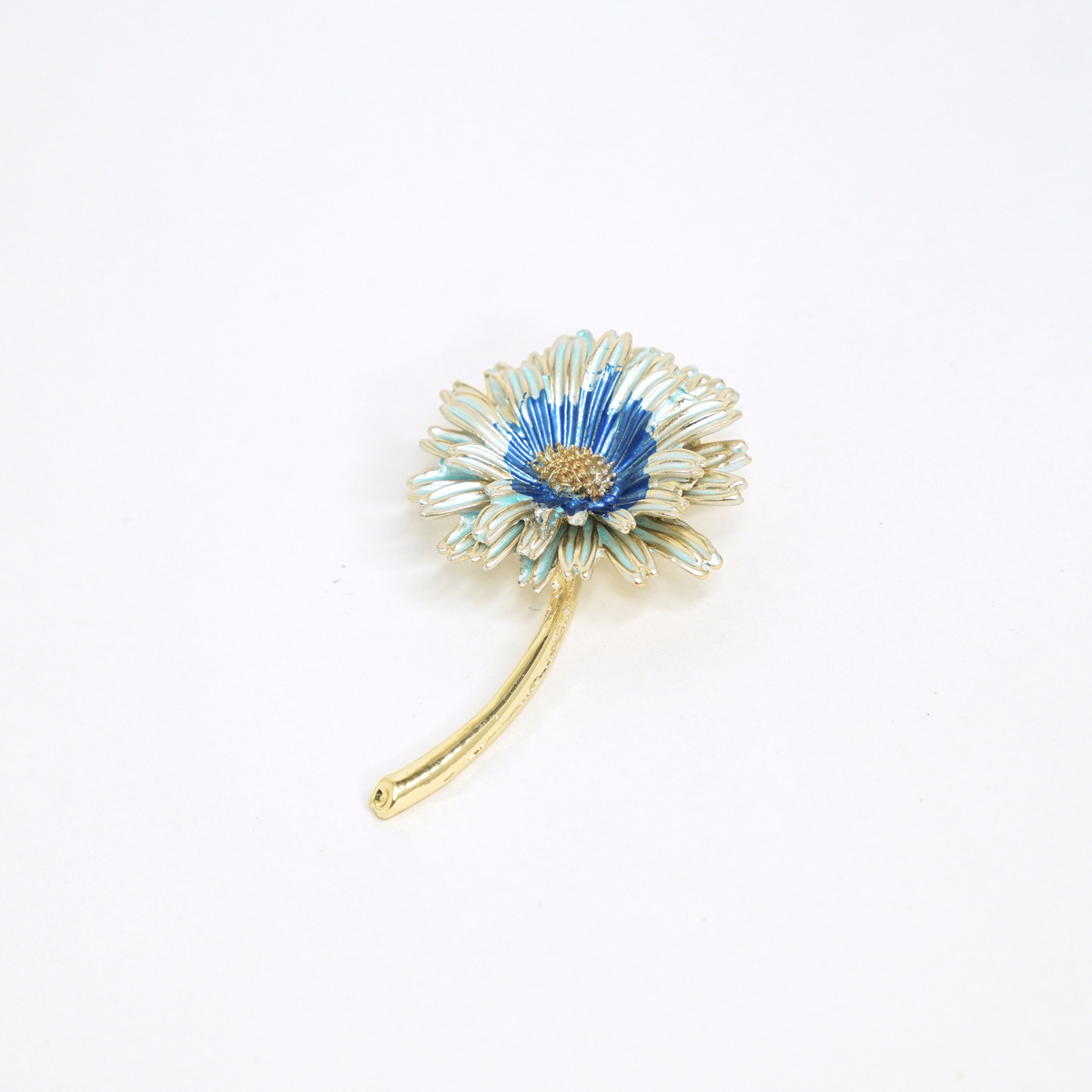 The Blue Daisy Brooch