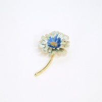 The Blue Daisy Brooch