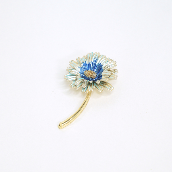 The Blue Daisy Brooch