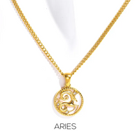 Zodiac Celestial Symbol Pendant with Chain by Nashira, stainless steel necklace (image 15 of 16)