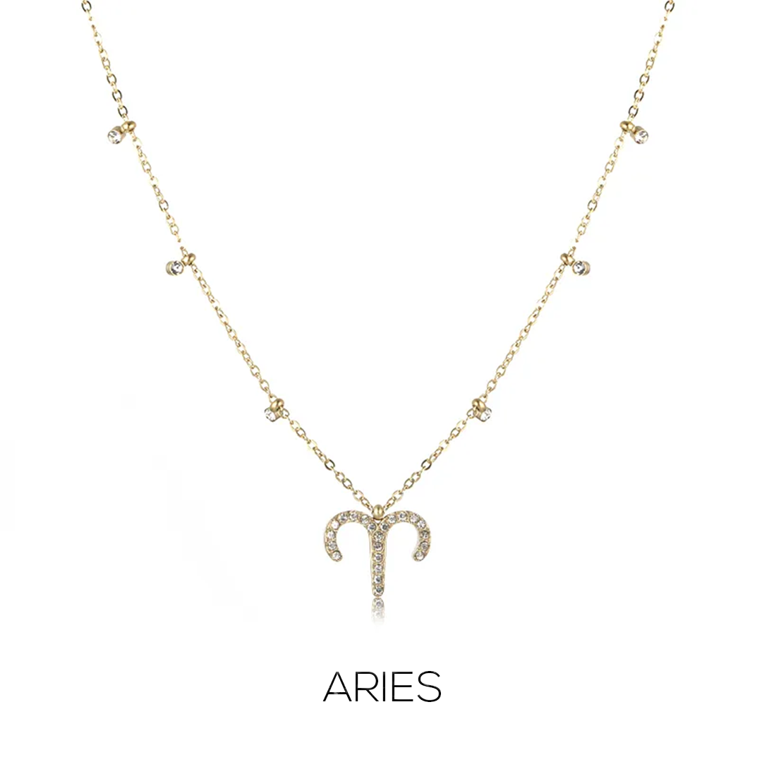 Zodiac Dainty Drop Necklace