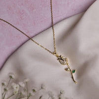 A Rose For A Rose Pendant with Chain - Stainless Steel necklace by Nashira