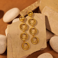 Pataka Earrings necklace by Nashira, shown close up
