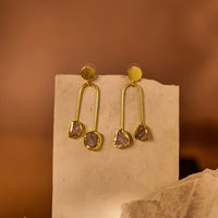 Pendulum Earrings earrings by Nashira, shown close up (image 6 of 8)