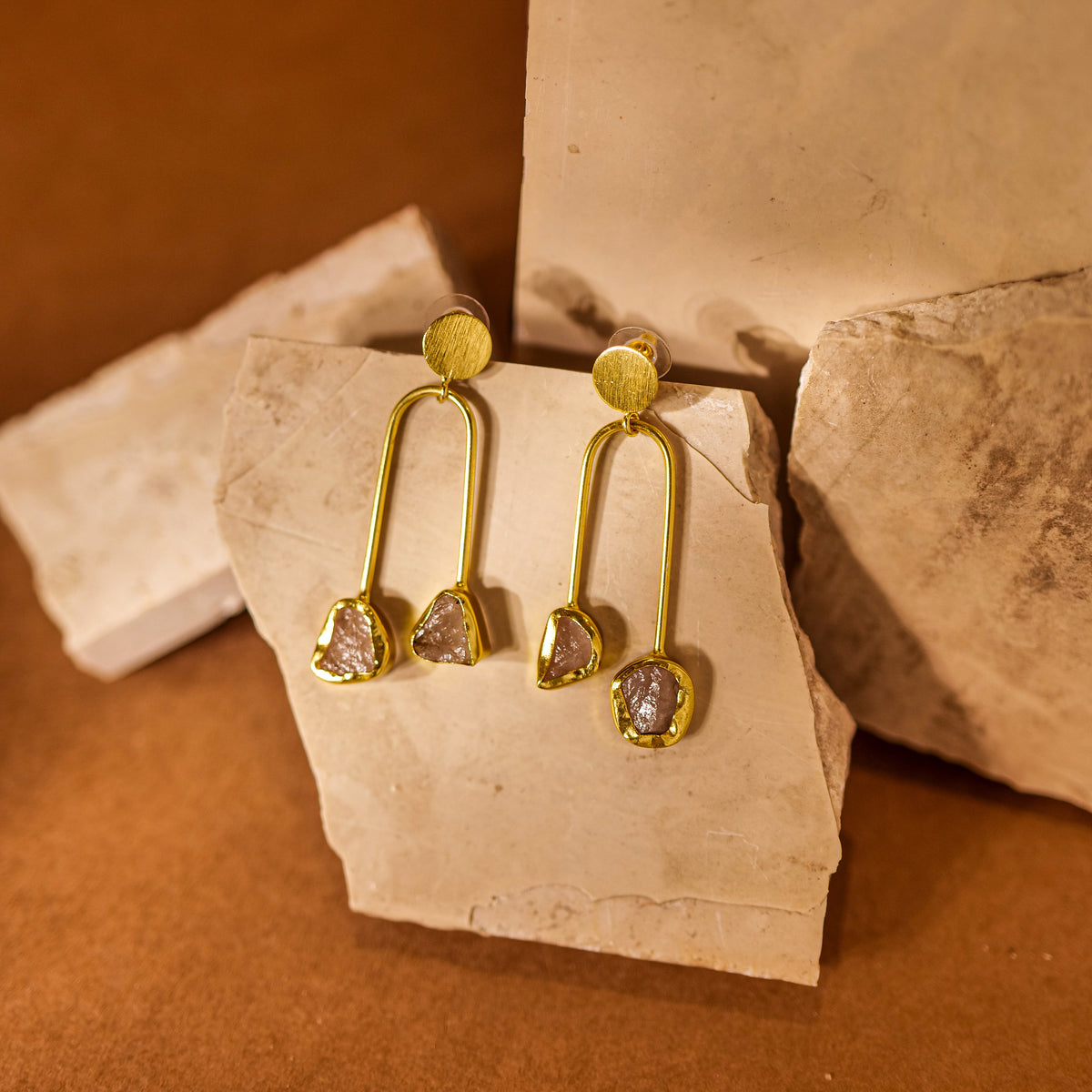 Pendulum Earrings earrings by Nashira, styled