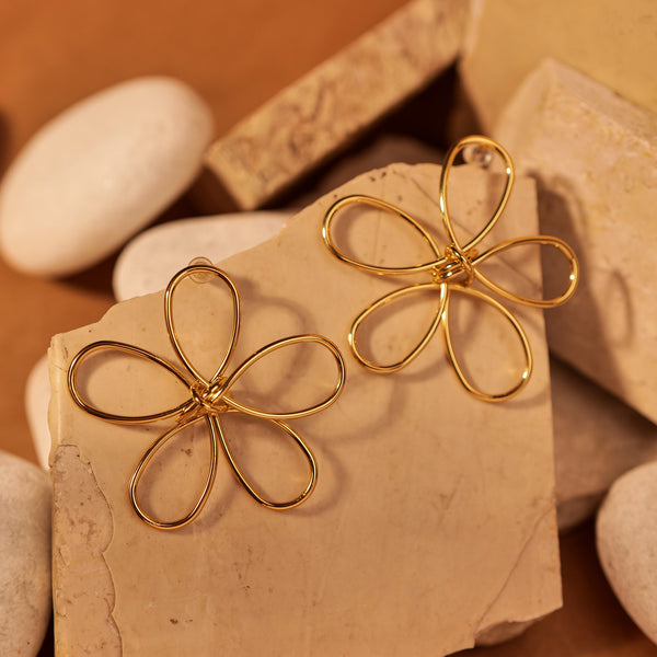 Wired Flower Studs
