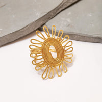 Wired Sunflower Bracelet bracelet by Nashira, shown close up