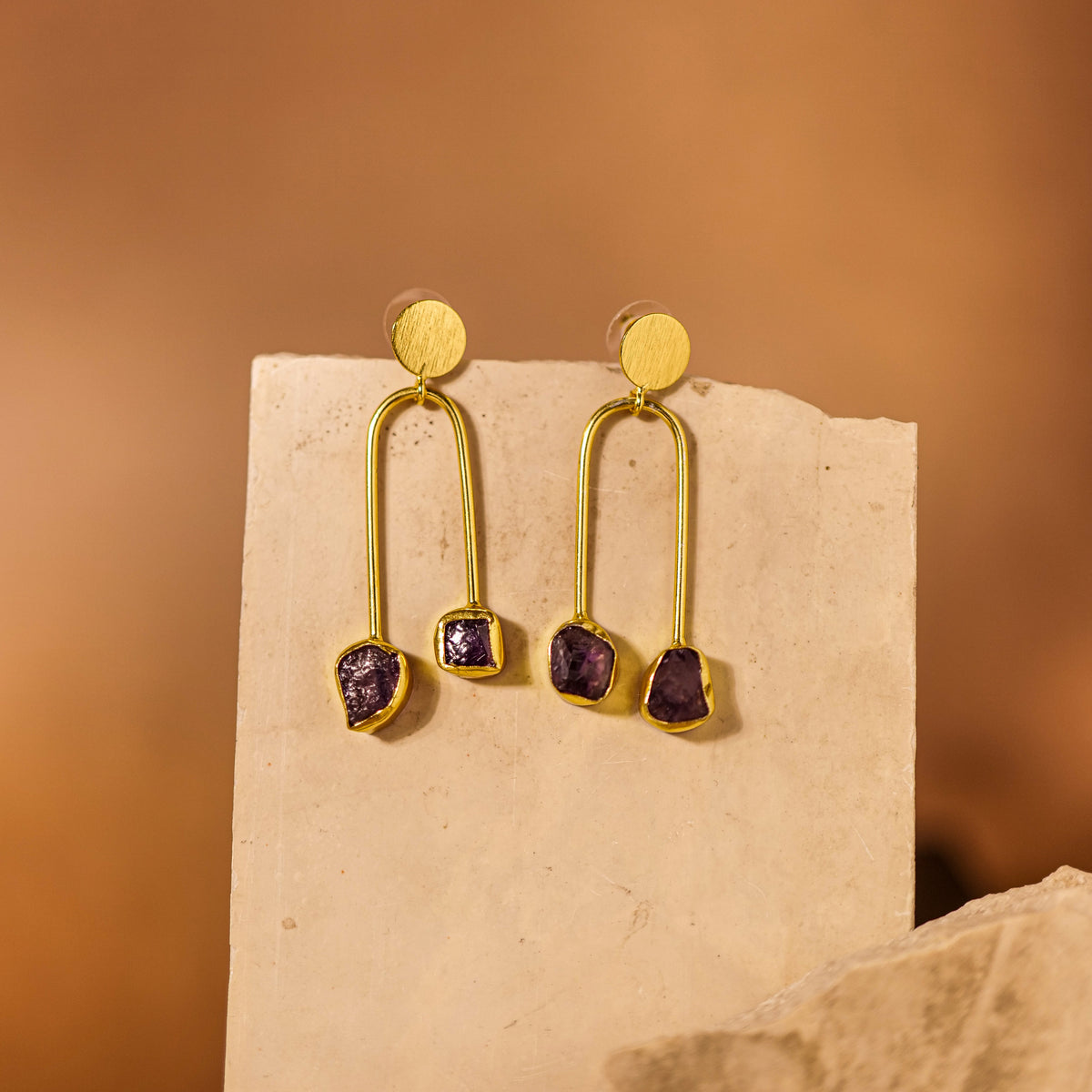 Pendulum Earrings - Brass earrings by Nashira
