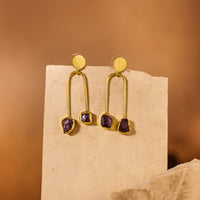 Pendulum Earrings - Brass earrings by Nashira