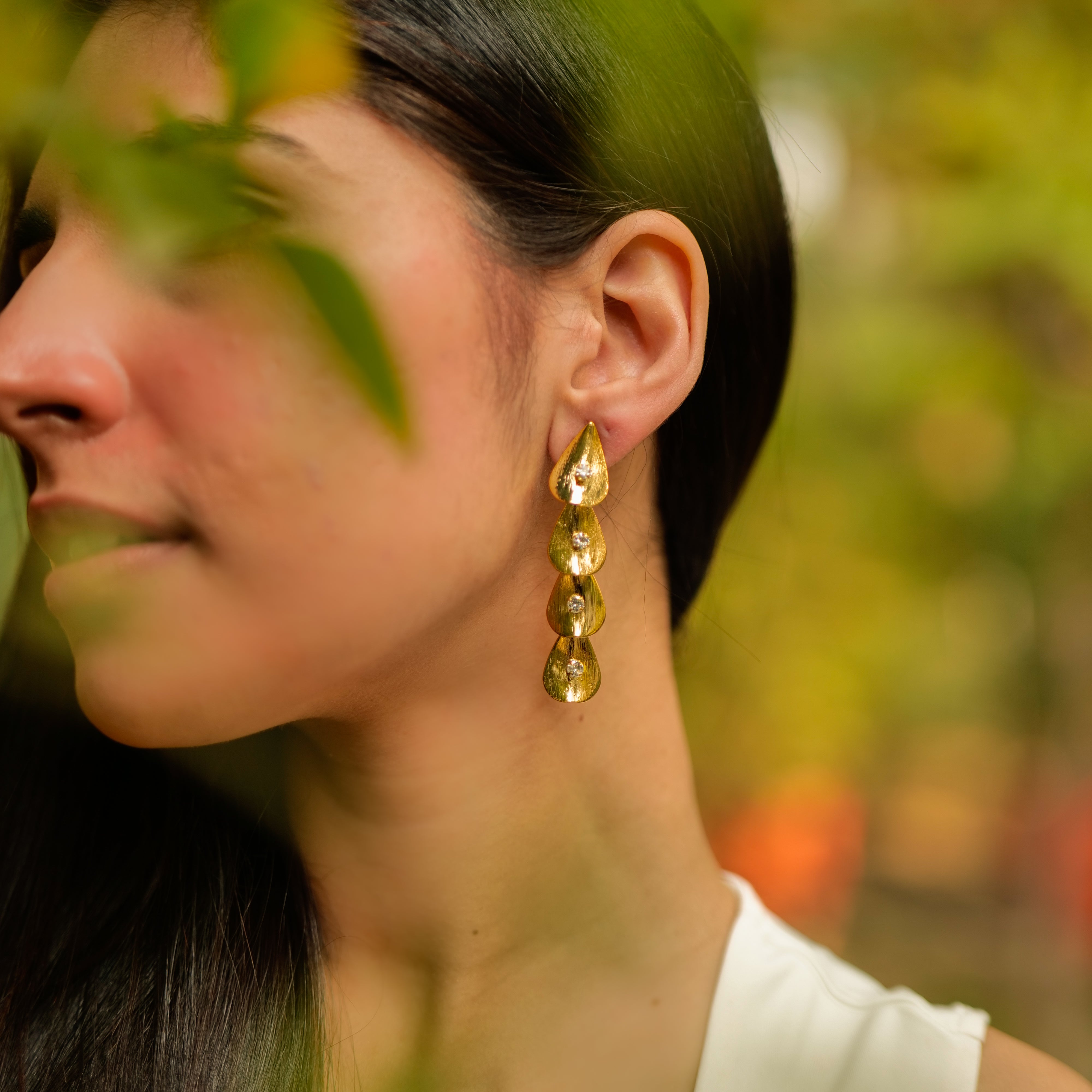 Auva Petal Raga Earrings