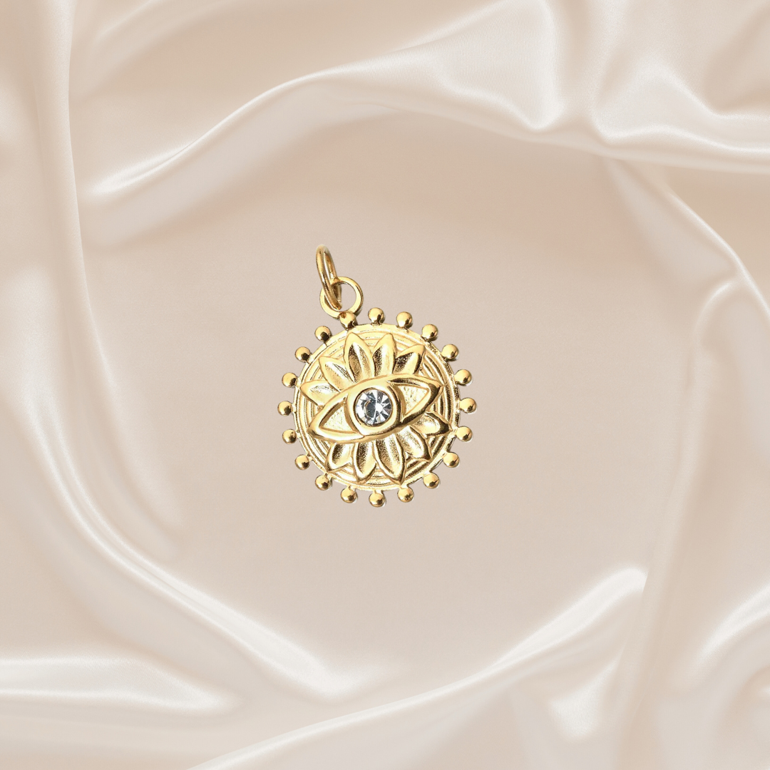 The Evil Eye Charm - Crystal Glow - Stainless Steel charm by Nashira