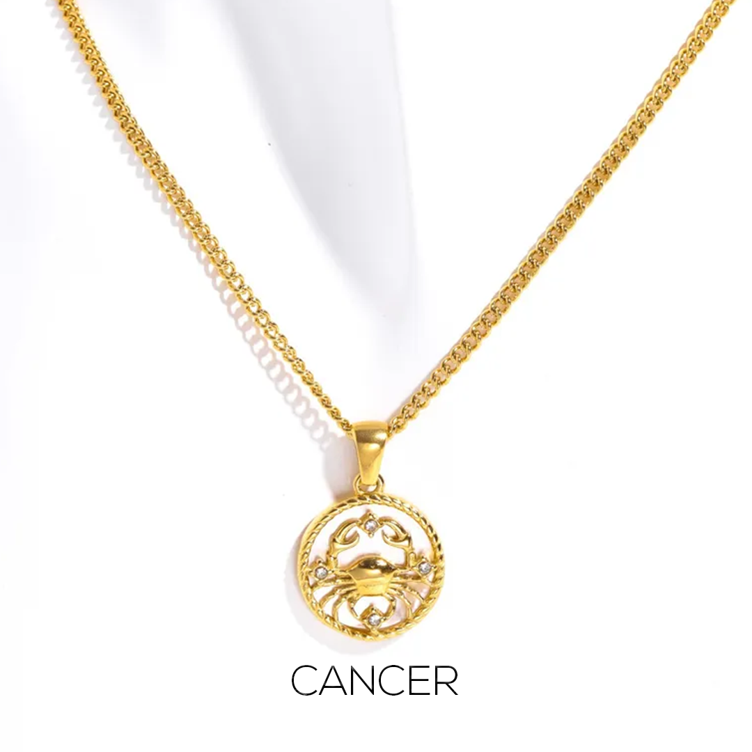 Zodiac Celestial Symbol Pendant with Chain