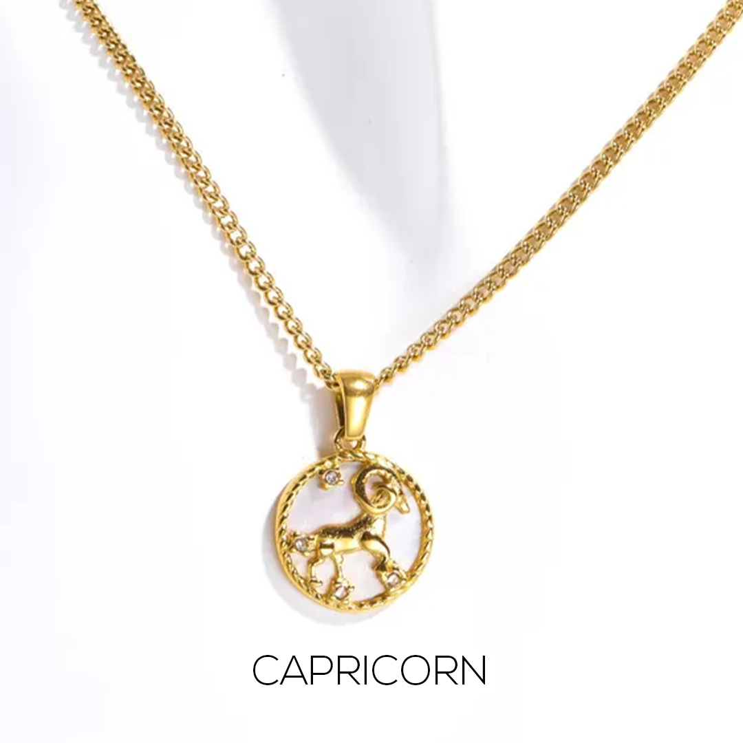 Zodiac Celestial Symbol Pendant with Chain