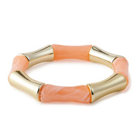 Candy Acrylic Stretchable Bangle bracelet by Nashira, styled (image 9 of 10)
