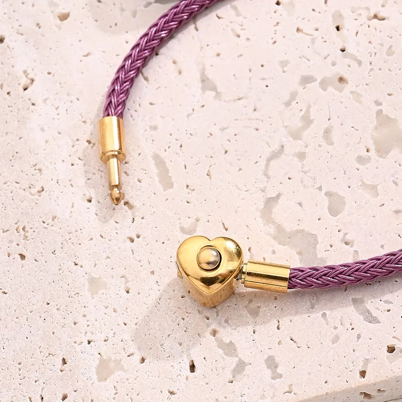 Sweetheart Rope Bracelet bracelet by Nashira, shown close up