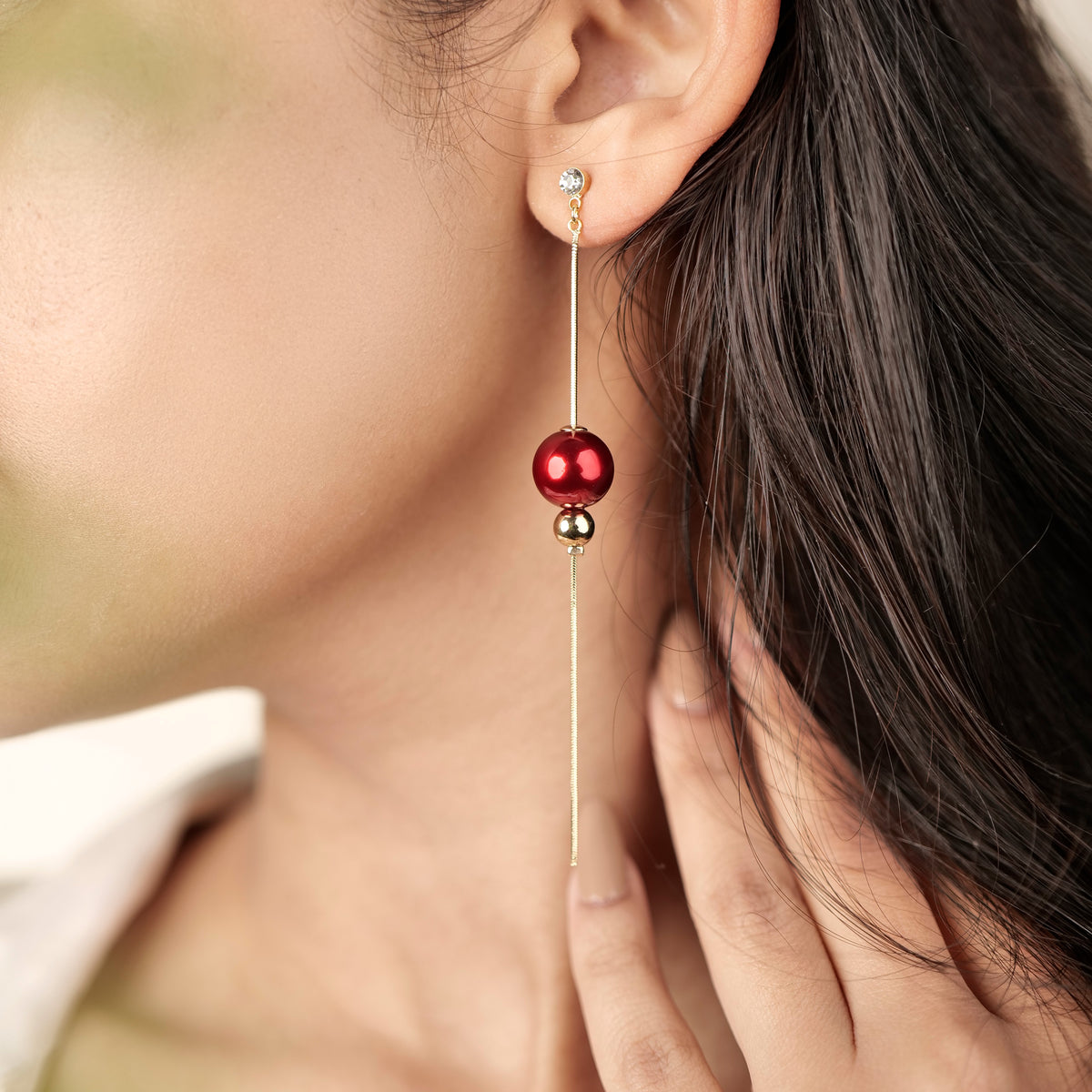 Scarlet Danglers - earrings by Nashira