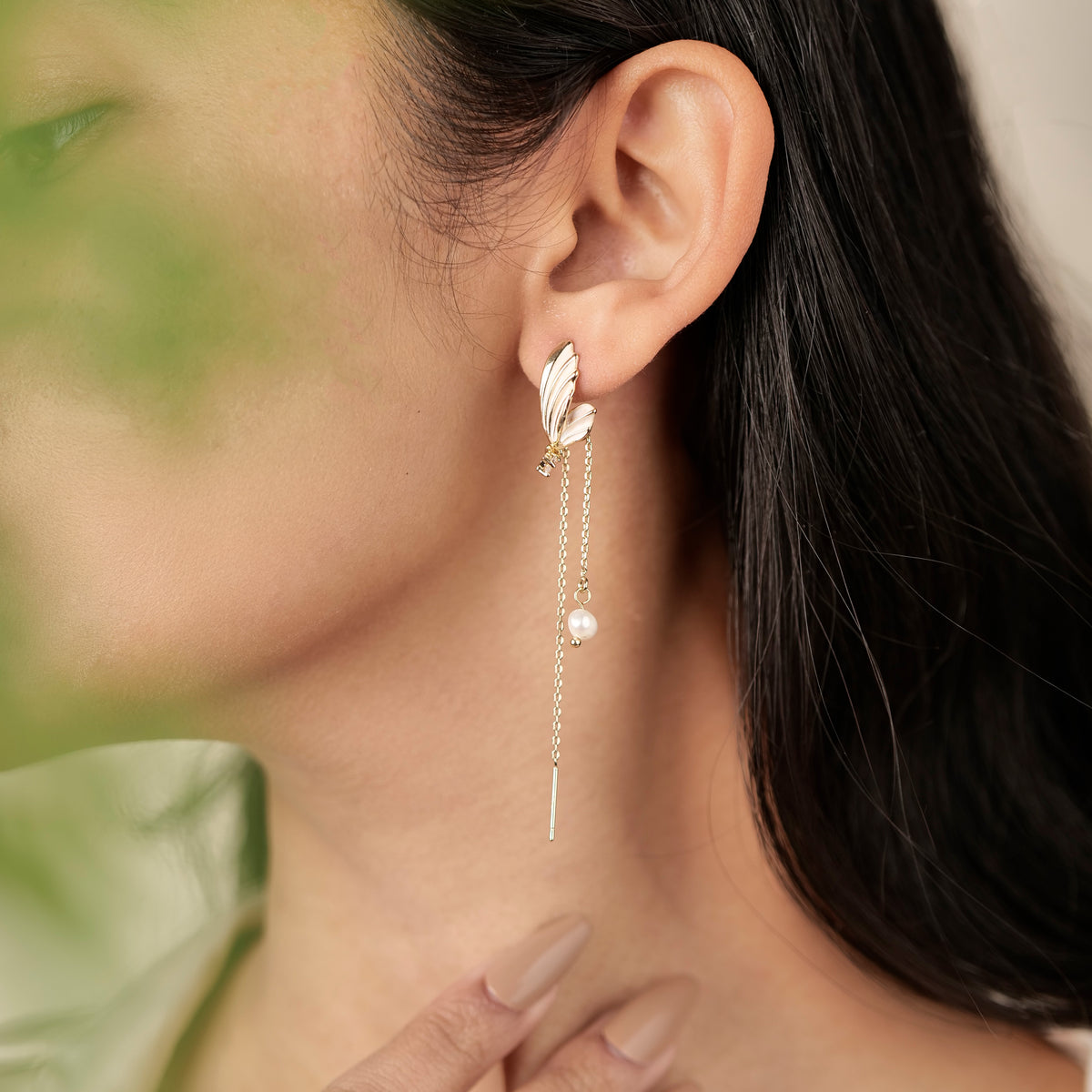 Flutter Two Way Earrings - earrings by Nashira