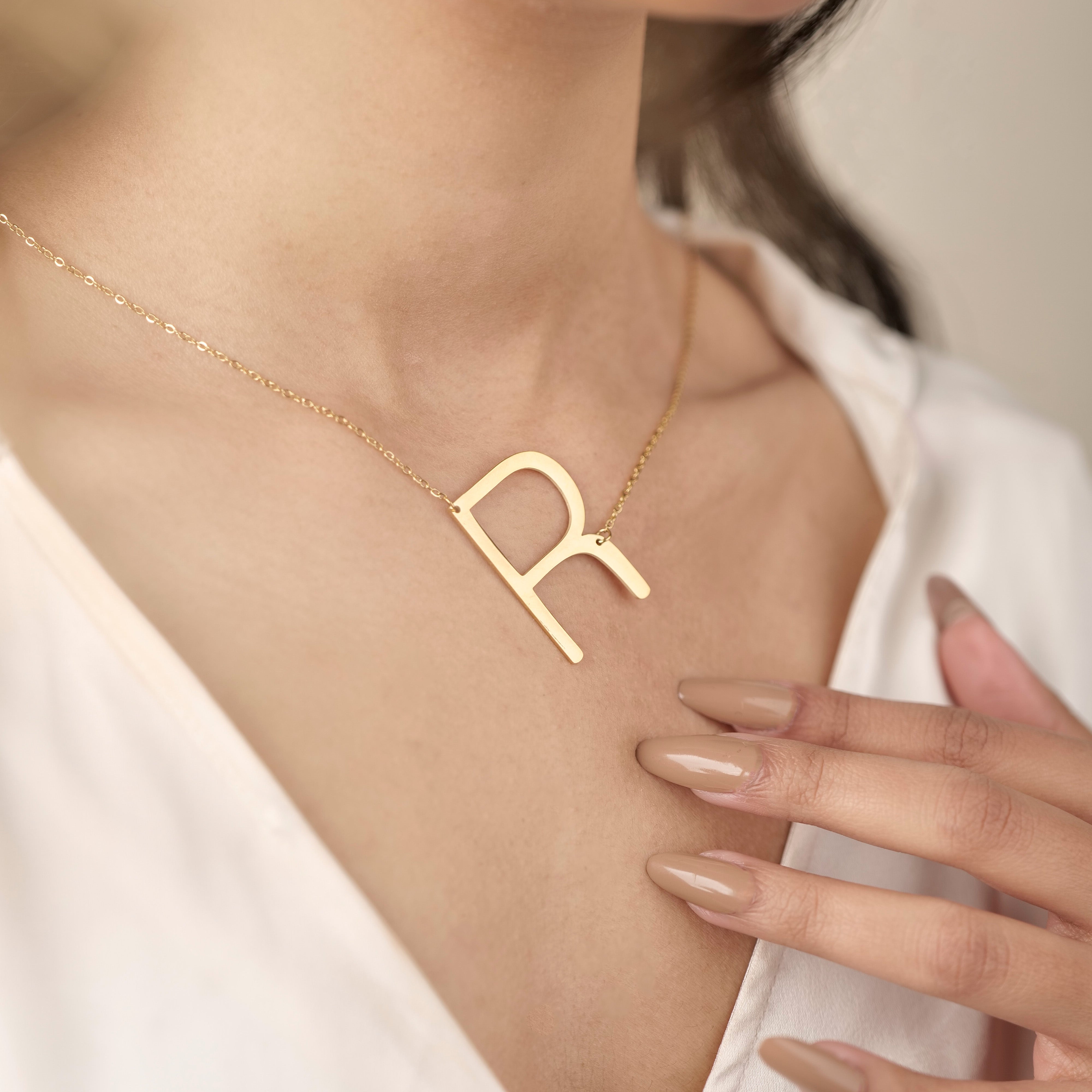 Personalised Initial Necklace R