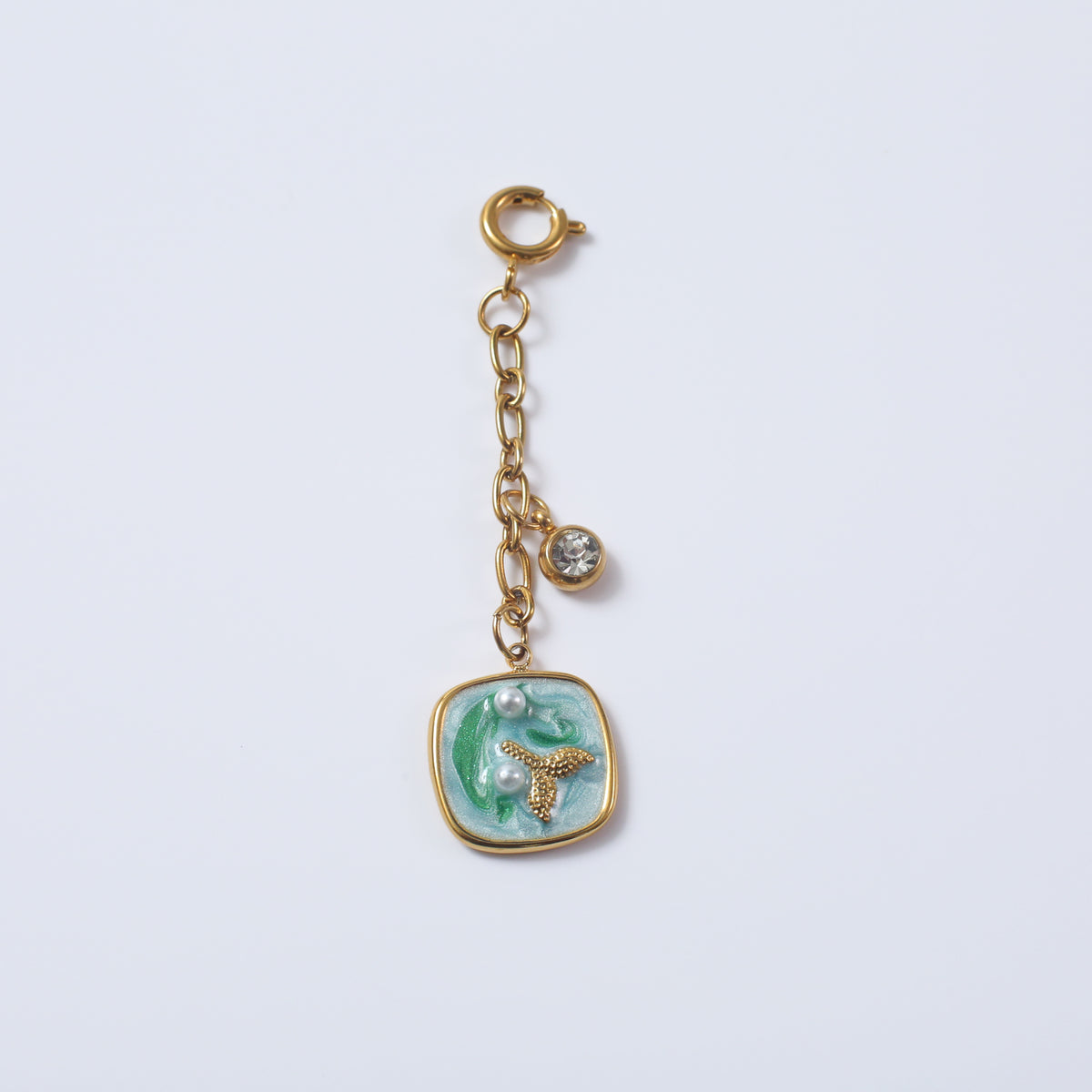 Deep Sea Dive Hanging Charm charm by Nashira, shown close up