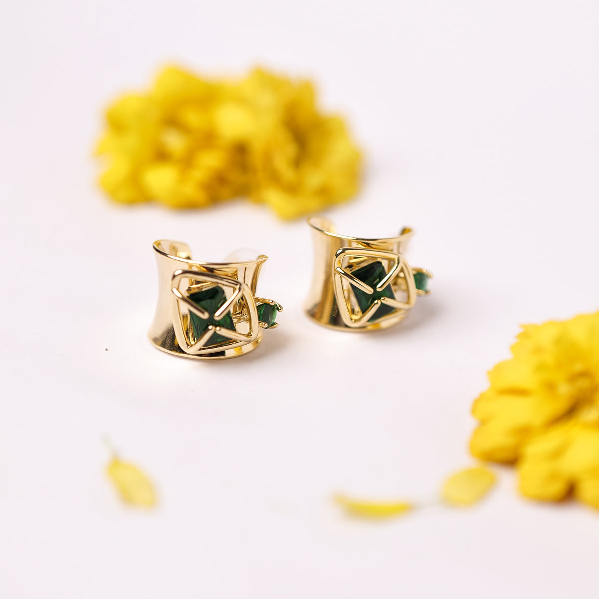 Broadway Hoops by Nashira, stainless steel earrings