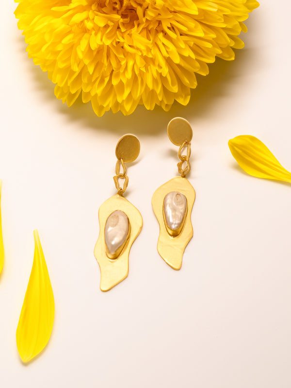 Pearl Abstract Earrings